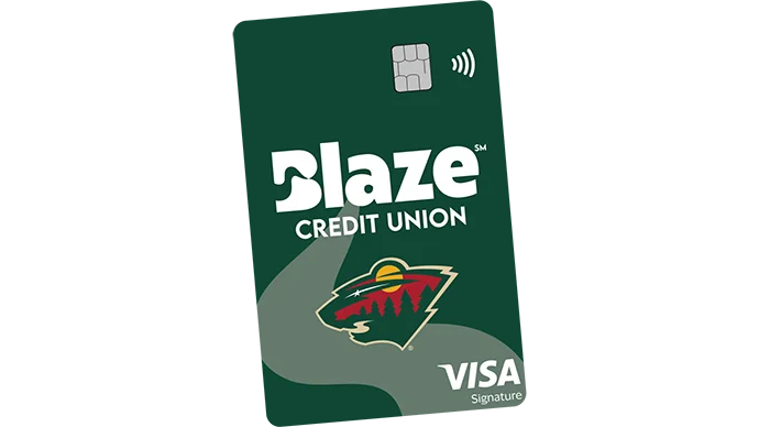image of the Blaze Minnesota Wild Visa Credit Card image of the Blaze Minnesota Wild Visa Credit Card